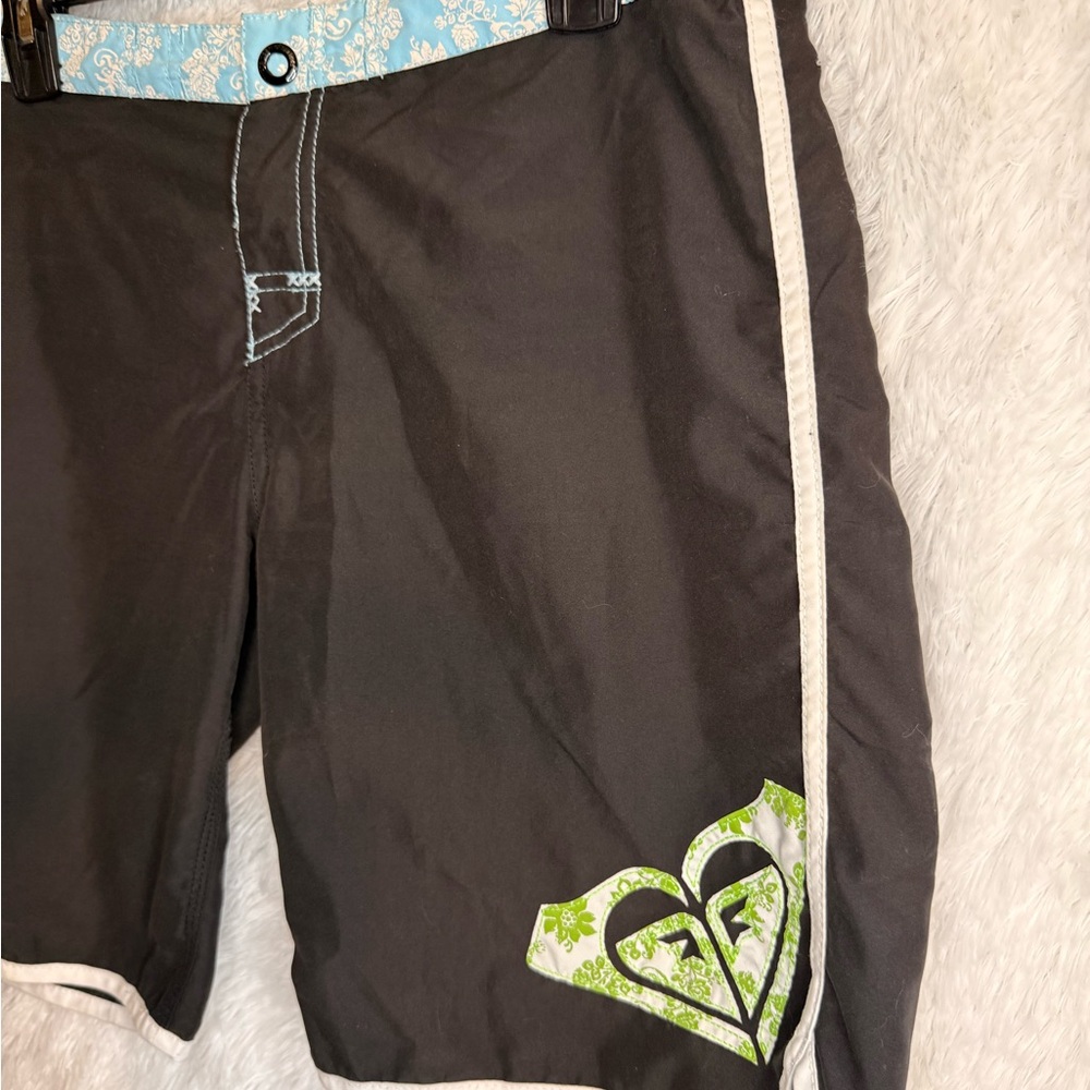 Roxy Black and Light Blue Board Shorts - Picture 6 of 16